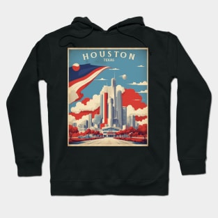 Houston Texas United States of America Tourism Travel Vintage Hoodie